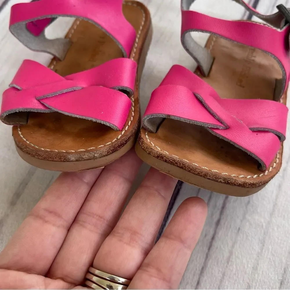 Freshly Picked Baby Girl Strappy Sandals‎ Size 4 Summer Spring Beach